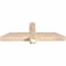 Ekena Millwork Eugene Smooth Timber Gable Bracket, Douglas Fir, 36"W x 12"H x 3 1/2"D x 3 1/2"F, 8/12 Pitch GBW036X12X0404EUG00SDF - alternate 4